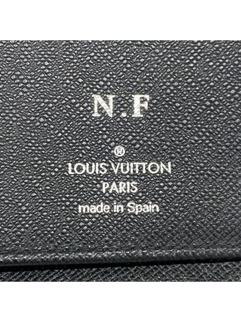 Louis Vuitton Wallet Damier Graphite Zippy Vertical Black Gray Vintage